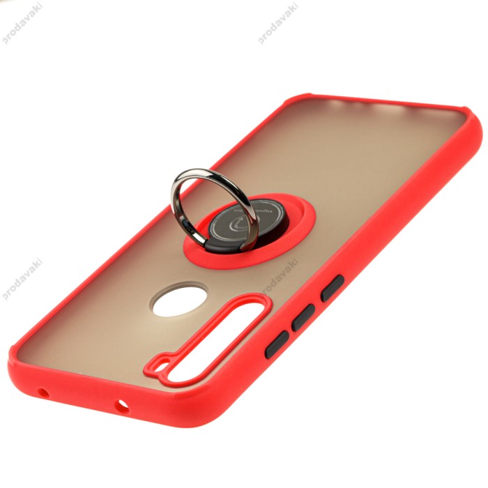 Чохол для Xiaomi Redmi Note 8 LikGus Edging Ring червоний