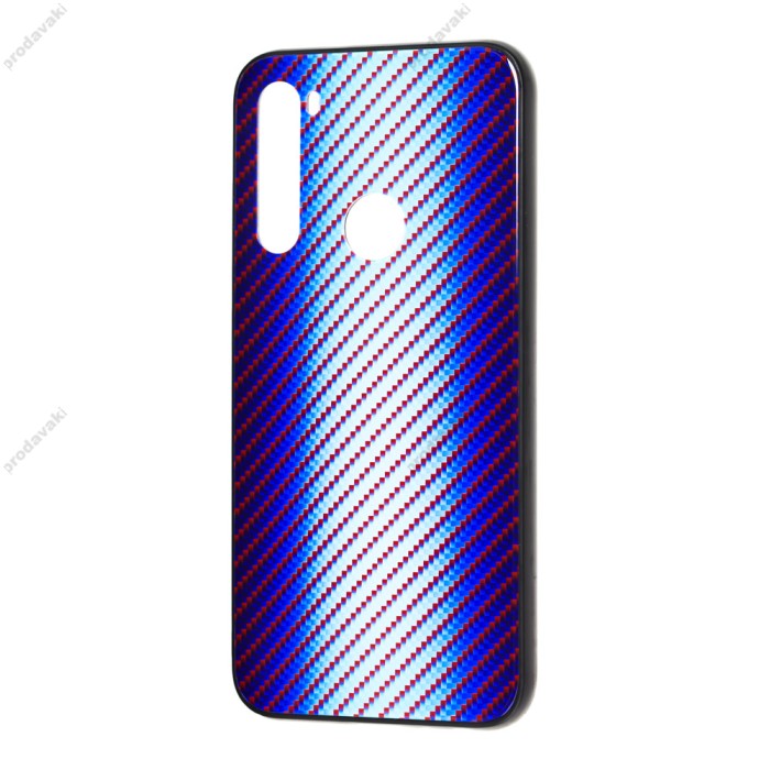 Чохол для Xiaomi Redmi Note 8 Twist glass "блакитний"