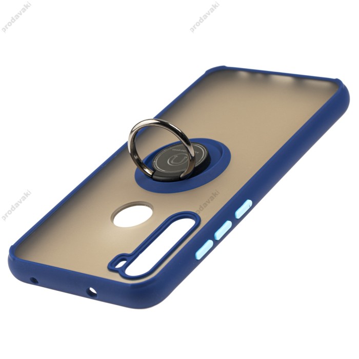 Чохол для Xiaomi Redmi Note 8 LikGus Edging Ring синій