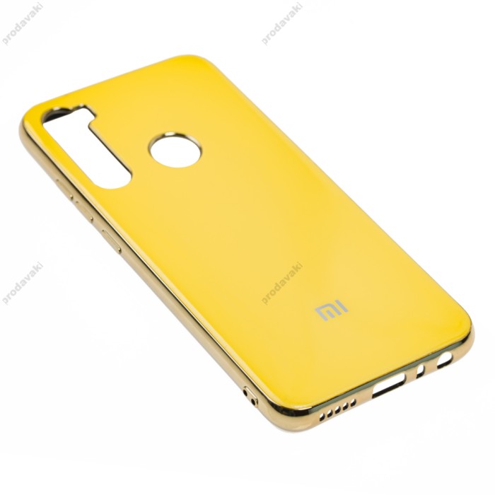 Чохол для Xiaomi Redmi Note 8 Silicone case (TPU) жовтий