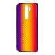 Чохол для Xiaomi Redmi Note 8 Pro Carbon Gradient Hologram "помаранчевий"