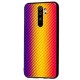 Чохол для Xiaomi Redmi Note 8 Pro Carbon Gradient Hologram "помаранчевий"