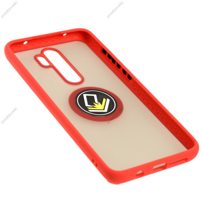 Чохол для Xiaomi Redmi Note 8 Pro LikGus Edging Ring червоний