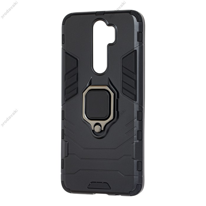 Чохол для Xiaomi Redmi Note 8 Pro Transformer Ring ударостійкий чорний