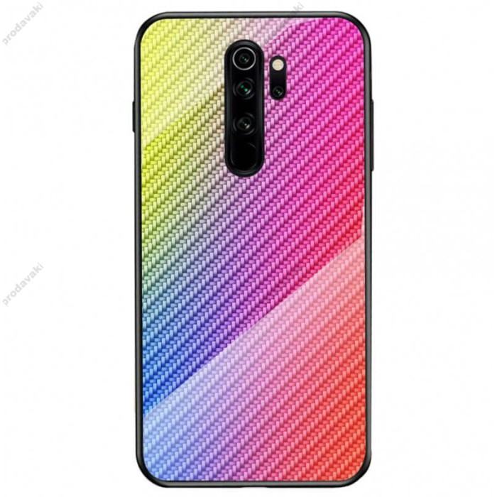 Чохол для Xiaomi Redmi Note 8 Pro Carbon Gradient Hologram "бузковий"