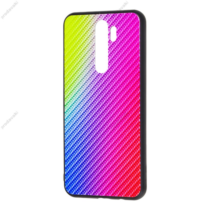 Чохол для Xiaomi Redmi Note 8 Pro Carbon Gradient Hologram "бузковий"