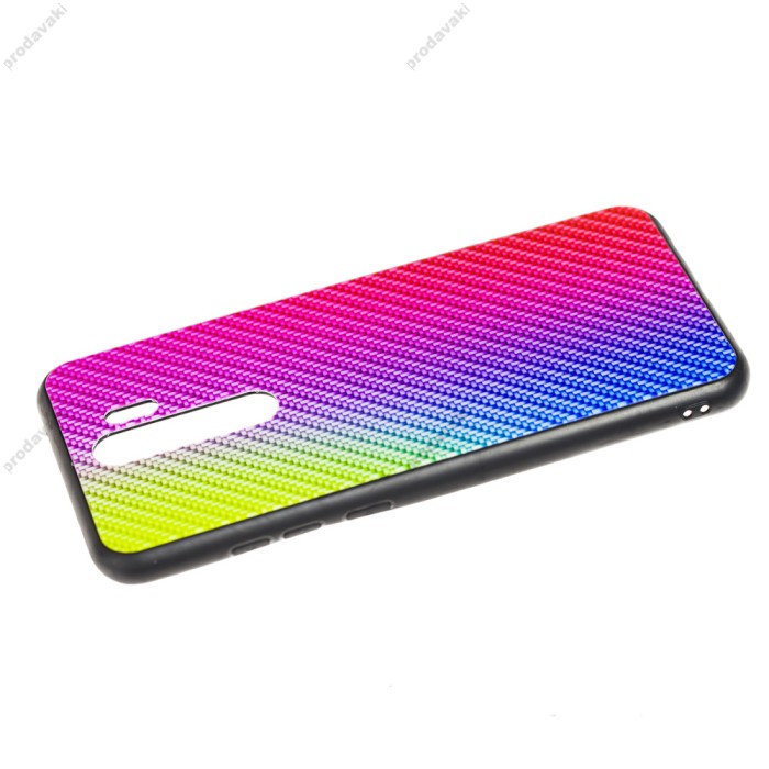 Чохол для Xiaomi Redmi Note 8 Pro Carbon Gradient Hologram "бузковий"