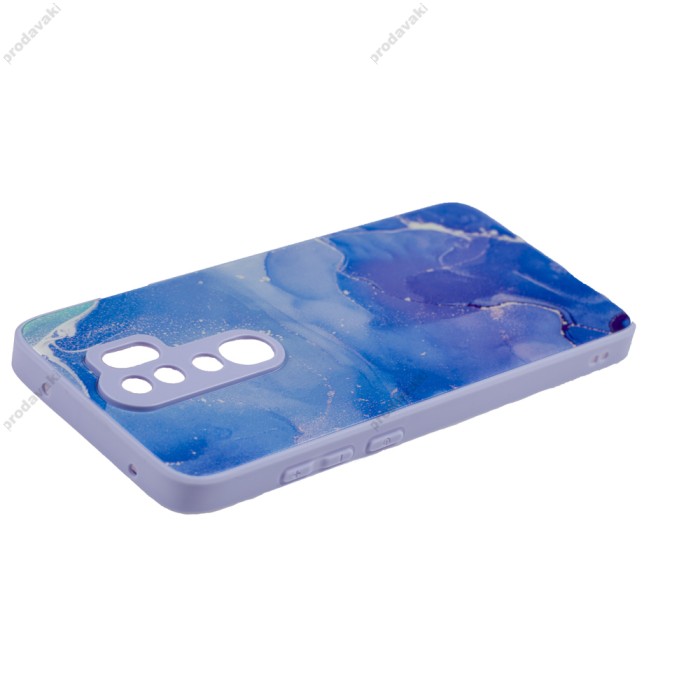 Чохол для Xiaomi Redmi Note 8 Pro Marble Clouds blue