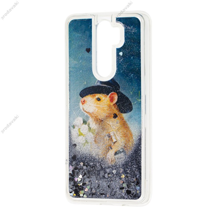 Чохол для Xiaomi Redmi Note 8 Pro Блискучі вода "mouse ковбой"