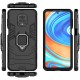 Чохол для Xiaomi Redmi Note 9 Transformer Ring ударостійкий з кільцем чорний