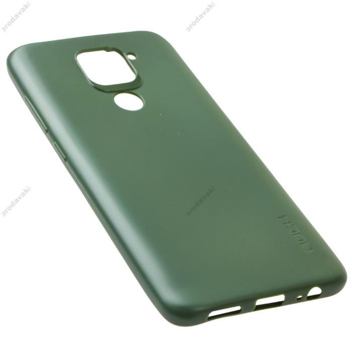 Чохол для Xiaomi Redmi Note 9 Rock soft матовий зелений