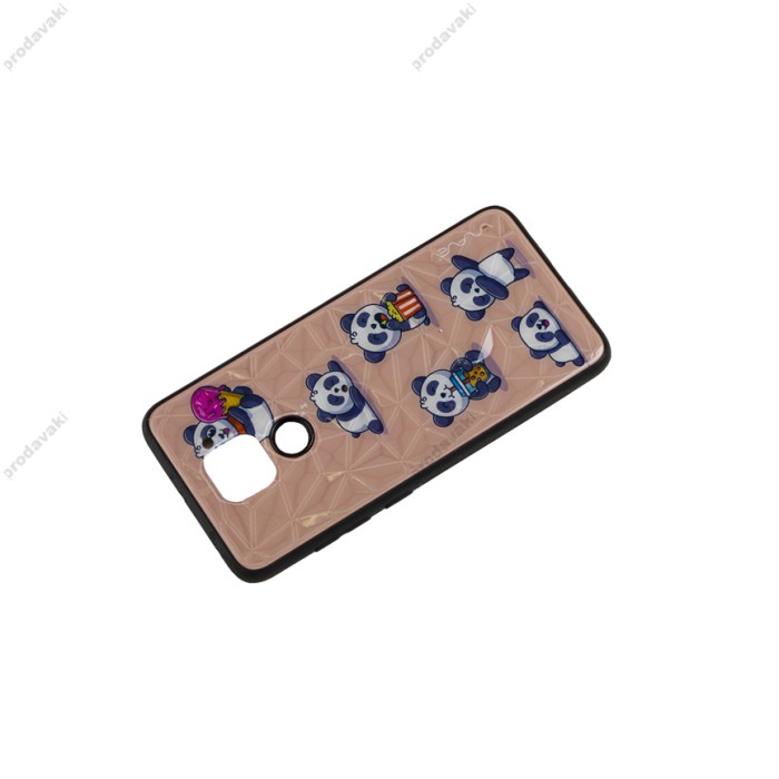 Чохол для Xiaomi Redmi Note 9 Wave Majesty baby panda / light pink