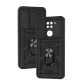 Чохол для Xiaomi Redmi Note 9 Serge Ring Armor Defence ударостійкий чорний