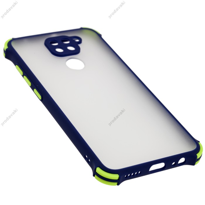 Чохол для Xiaomi Redmi Note 9 LikGus Totu corner protection синій
