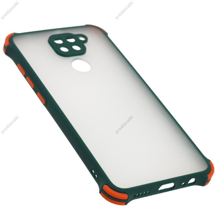 Чохол для Xiaomi Redmi Note 9 LikGus Totu corner protection зелений