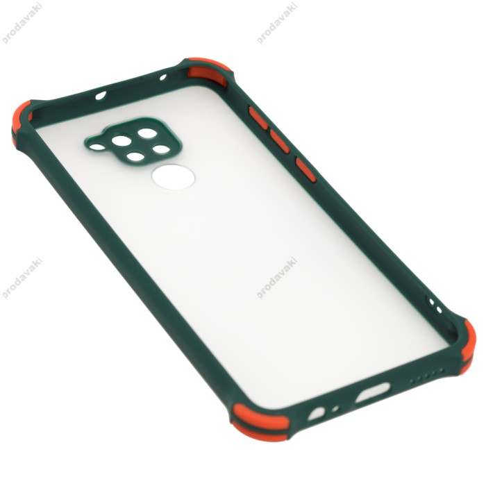 Чохол для Xiaomi Redmi Note 9 LikGus Totu corner protection зелений