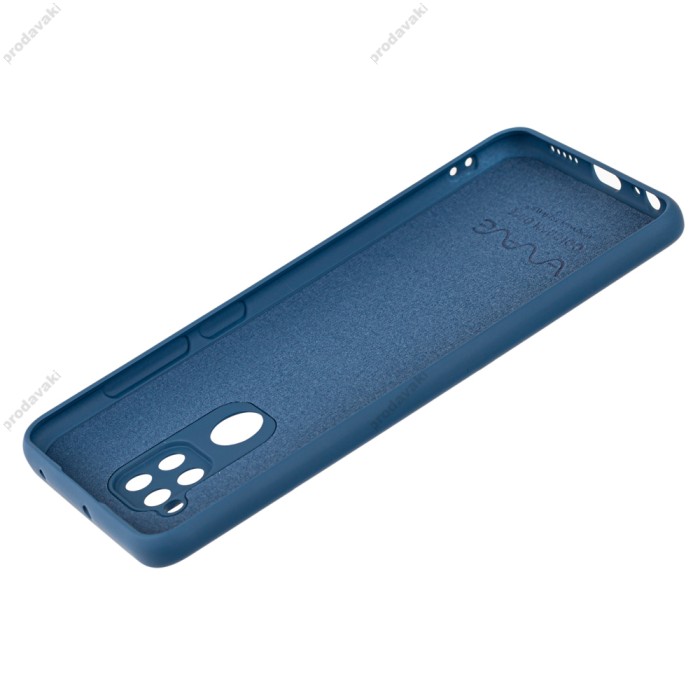 Чохол для Xiaomi Redmi Note 9 Wave colorful blue