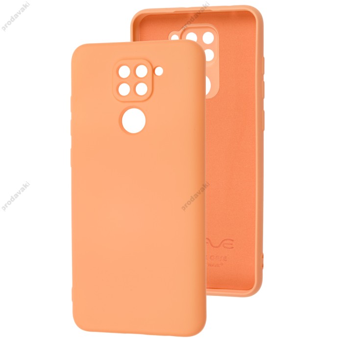 Чохол для Xiaomi Redmi Note 9 Wave colorful персиковий