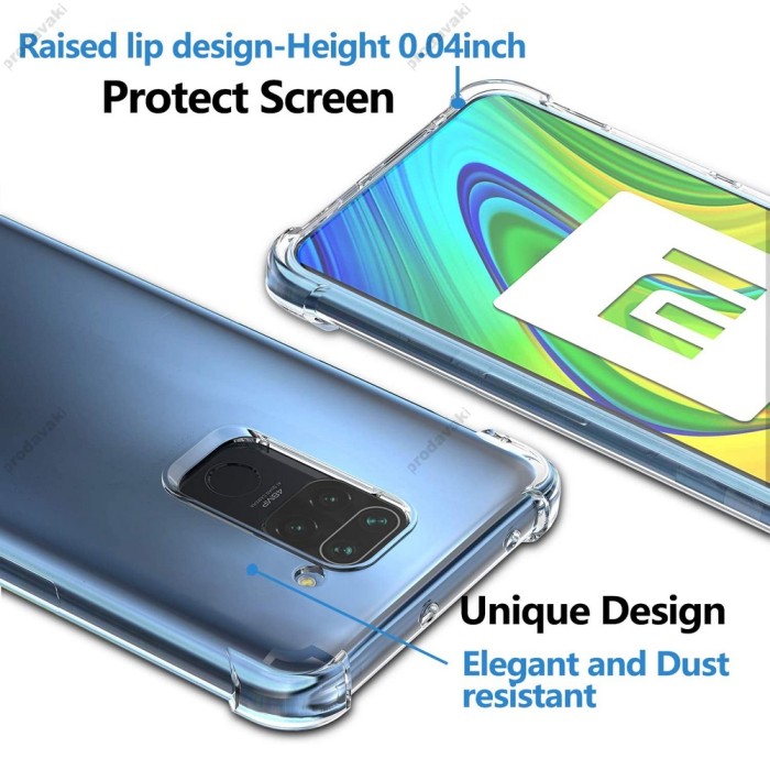 Чохол для Xiaomi Redmi Note 9 WXD силіконовий прозорий ударостійкий