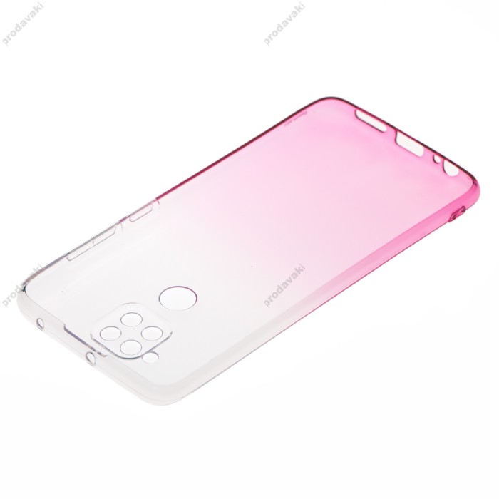 Чохол для Xiaomi Redmi Note 9 Gradient Design біло-рожевий