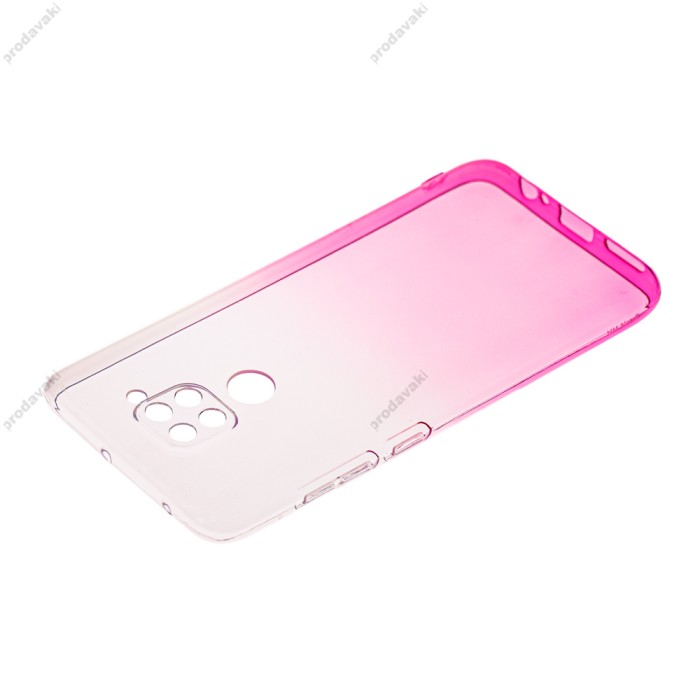 Чохол для Xiaomi Redmi Note 9 Gradient Design біло-рожевий