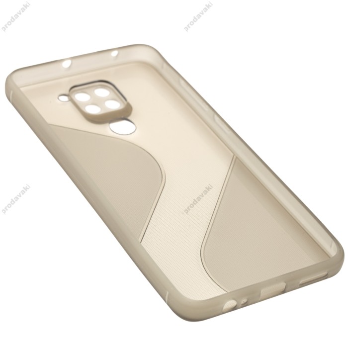 Чохол для Xiaomi Redmi Note 9 силікон чорний хвиля
