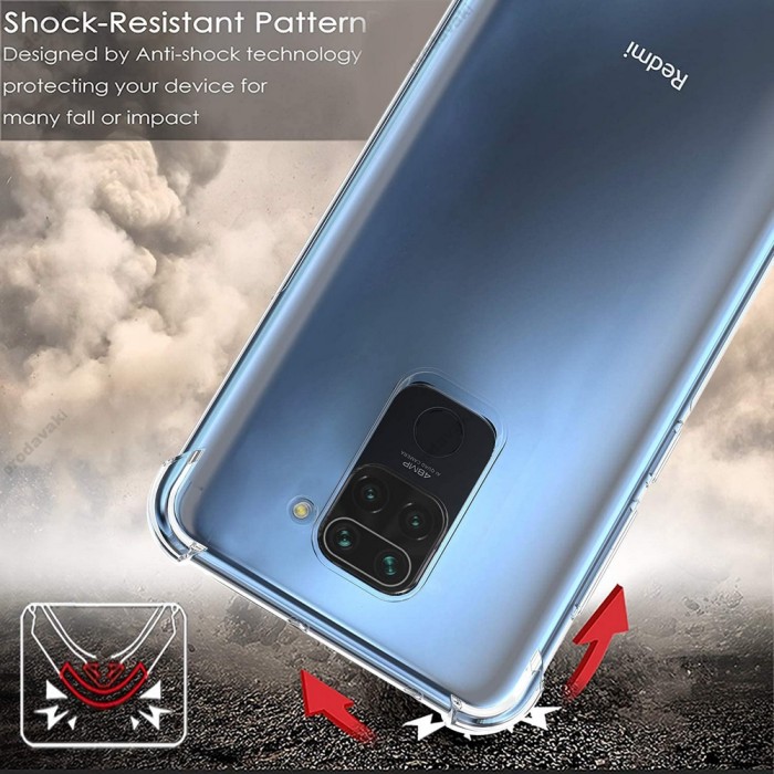 Чохол для Xiaomi Redmi Note 9 WXD силіконовий прозорий ударостійкий