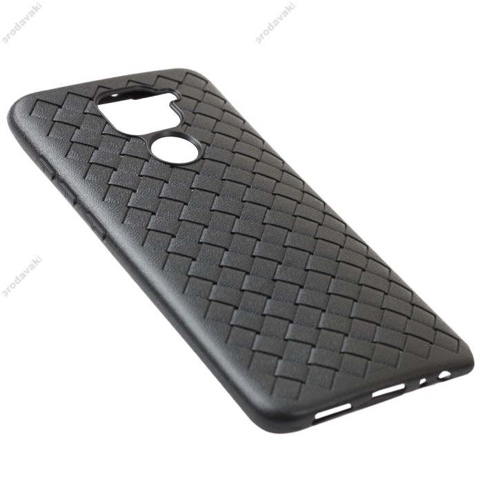 Чохол для Xiaomi Redmi Note 9 Weaving case чорний