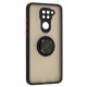 Чохол для Xiaomi Redmi Note 9 LikGus Edging Ring чорний / червоний