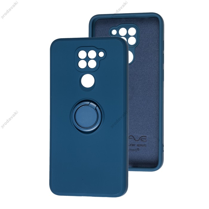 Чохол для Xiaomi Redmi Note 9 WAVE Color Ring синій