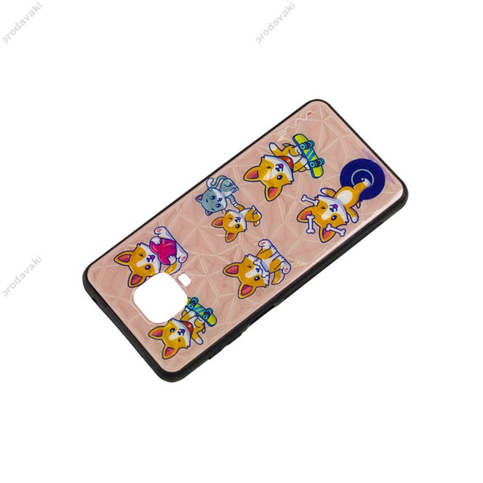Чохол для Xiaomi Redmi Note 9s/9 Pro/Pro Max Wave Majesty playful corgi / light pink