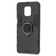 Чохол для Xiaomi Redmi Note 9s/9 Pro Transformer Ring ударостійкий з кільцем чорний