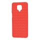 Чохол для Xiaomi Redmi Note 9s / 9 Pro Weaving case червоний