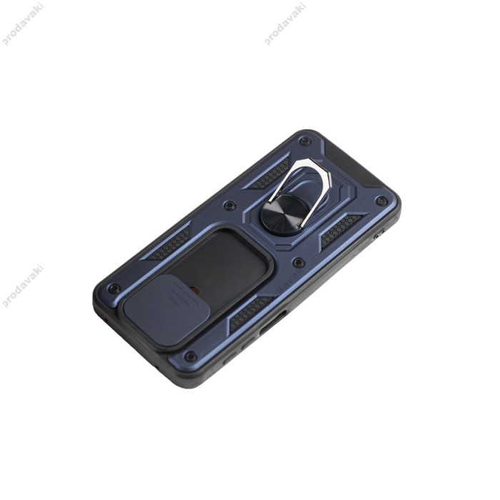 Чохол для Xiaomi Redmi Note 9s / 9 Pro Serge Ring Armor ударостійкий синій