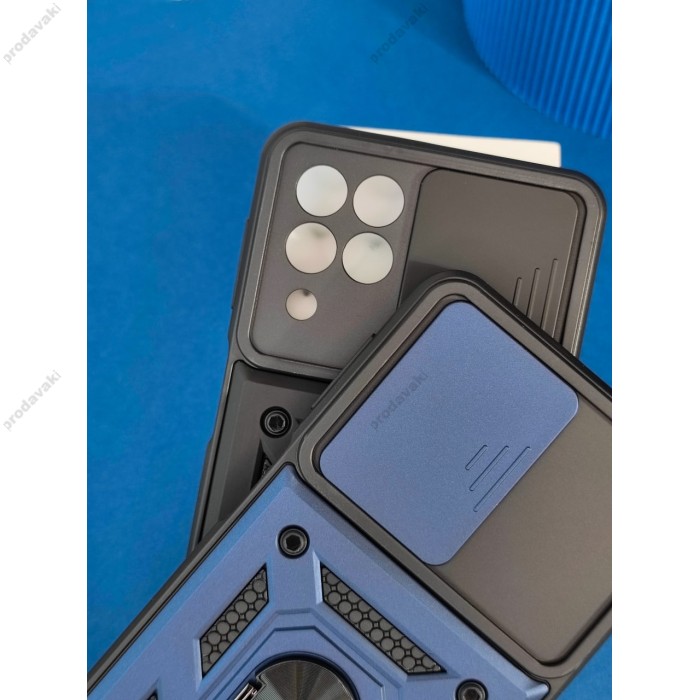 Чохол для Xiaomi Redmi Note 9s / 9 Pro Serge Ring Armor ударостійкий синій