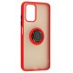 Чохол для Xiaomi Redmi Note 10 / 10s LikGus Edging Ring червоний