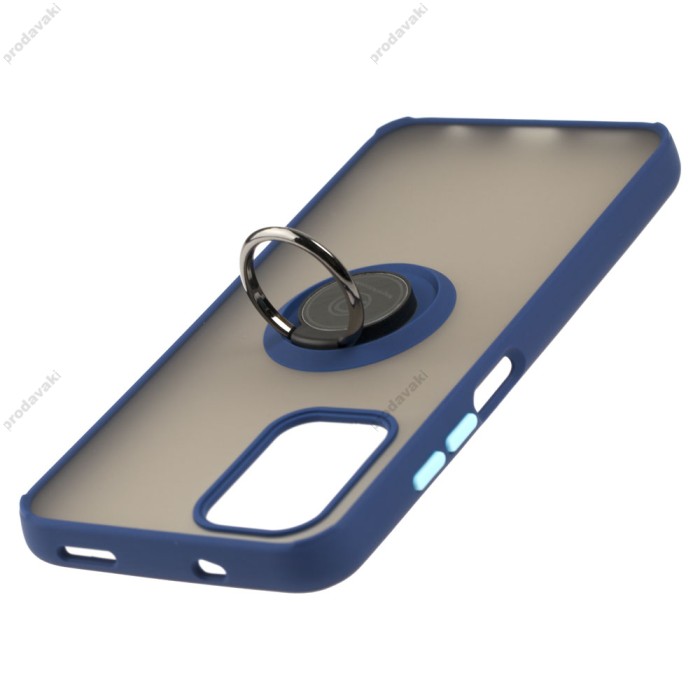 Чохол для Xiaomi Redmi Note 10 / 10s LikGus Edging Ring синій