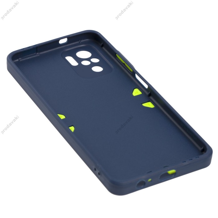 Чохол для Xiaomi Redmi Note 10 / 10s Ribbed camera синій