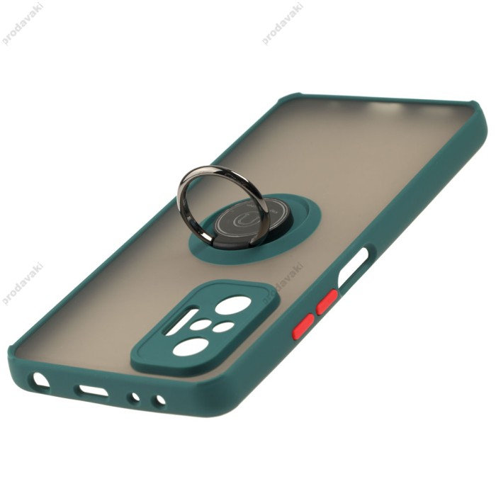 Чохол для Xiaomi Redmi Note 10 Pro LikGus Edging Ring оливковий