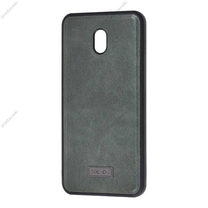 Чохол для Xiaomi Redmi 8A Sulada Leather сірий