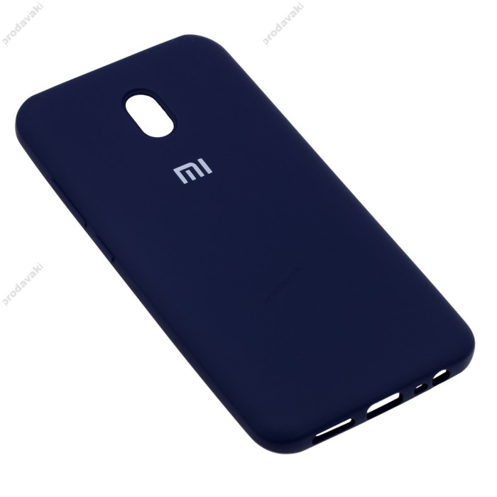 Чохол для Xiaomi Redmi 8A Silicone Full темно-синій