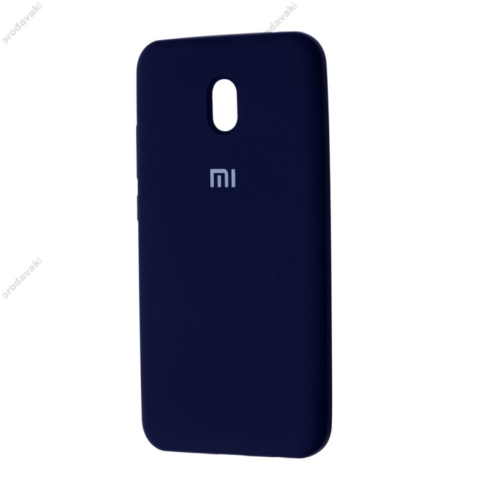 Чохол для Xiaomi Redmi 8A Silicone Full темно-синій