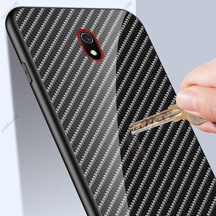 Чохол для Xiaomi Redmi 8A Twist glass "чорний"