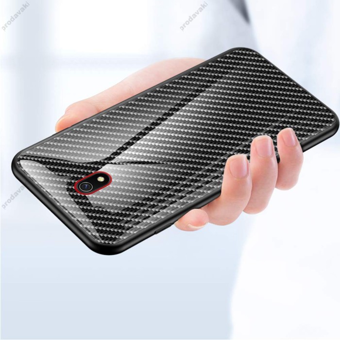 Чохол для Xiaomi Redmi 8A Twist glass "чорний"