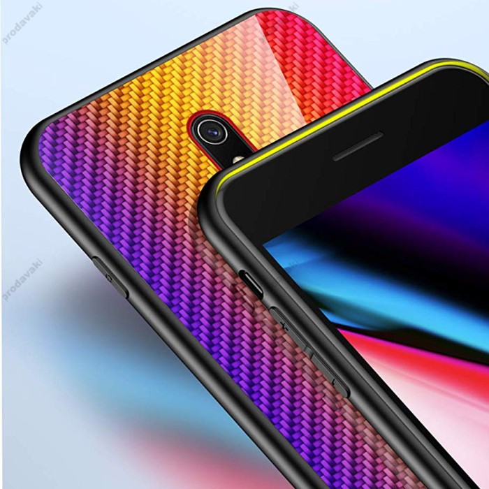 Чохол для Xiaomi Redmi 8A Twist glass "помаранчевий"