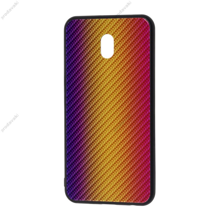 Чохол для Xiaomi Redmi 8A Twist glass "помаранчевий"