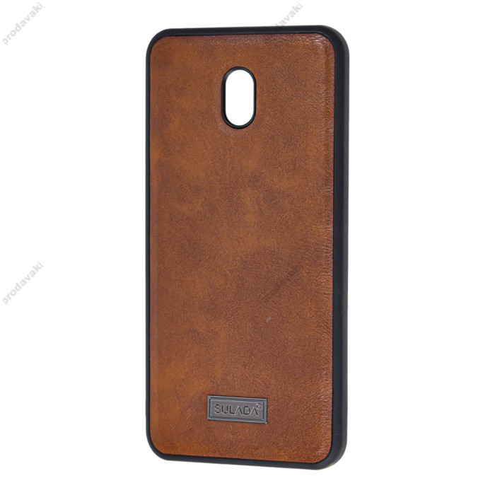 Чохол для Xiaomi Redmi 8A Sulada Leather коричневий