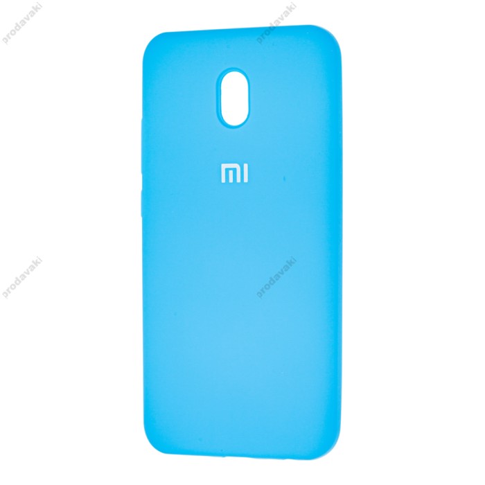 Чохол для Xiaomi Redmi 8A Silicone Full яскраво-блакитний