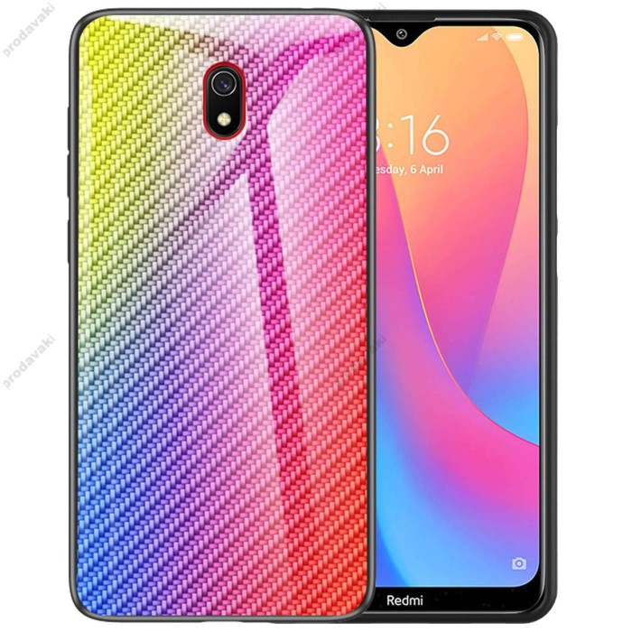 Чохол для Xiaomi Redmi 8A Twist glass "бузковий"