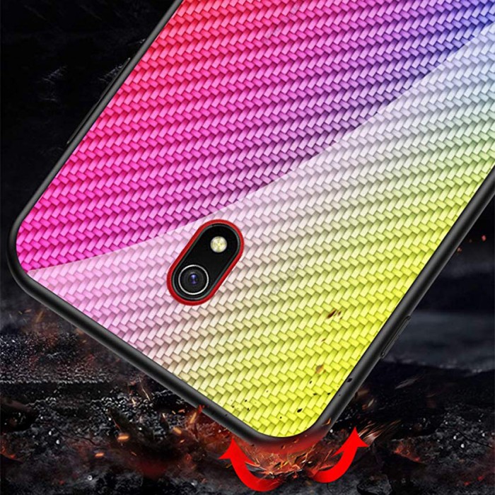 Чохол для Xiaomi Redmi 8A Twist glass "бузковий"